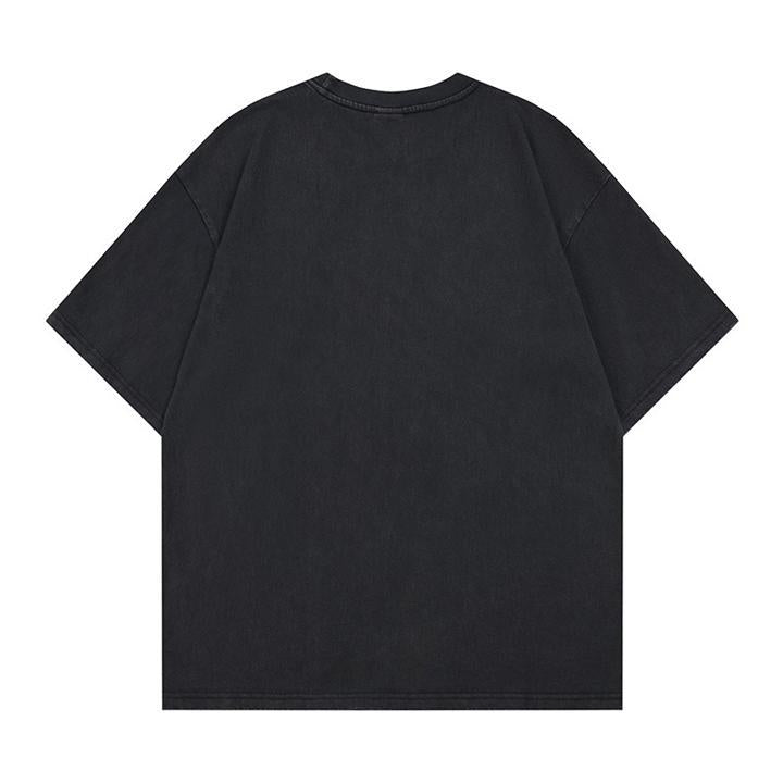 Abstract graffiti loose short sleeved T-shirt