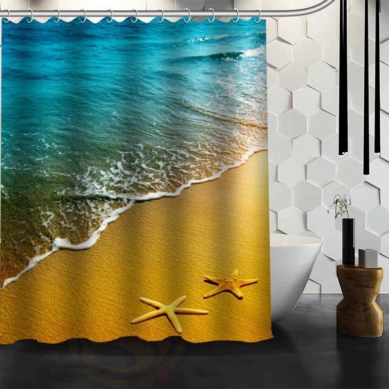 Waterproof Shower Curtain Bathroom Curtain Beach Spa Shower Curtain by eprolo