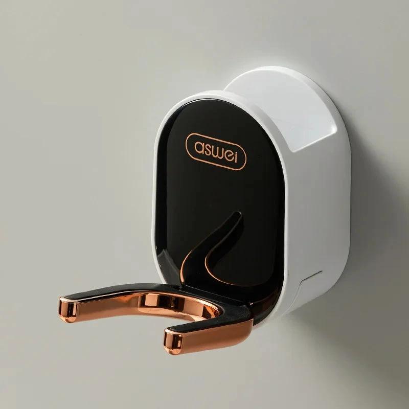 Wall Mounted Hair Dryer Holder Foldable Bathroom Wall Organizer Storage Holder Home Hair Brush Storage Bracket Hair Dryer Rack by eprolo
