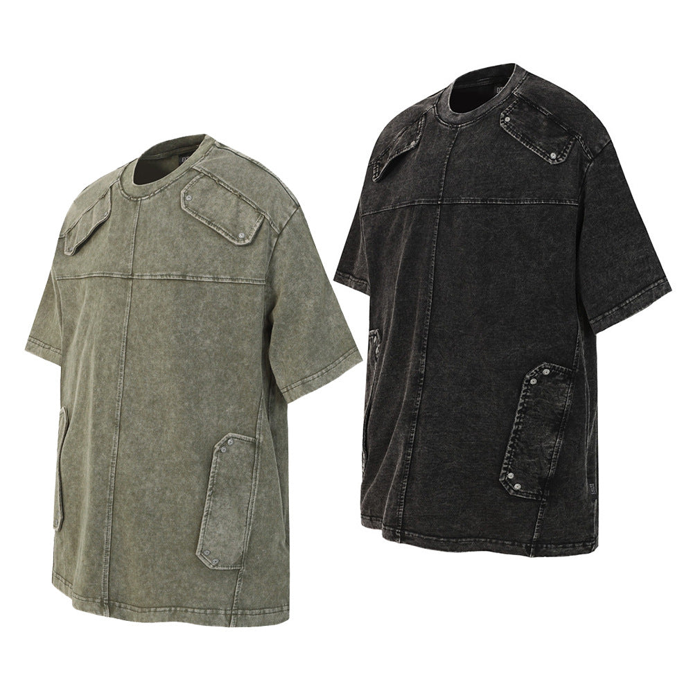 Make old washed short sleeved T-shirts