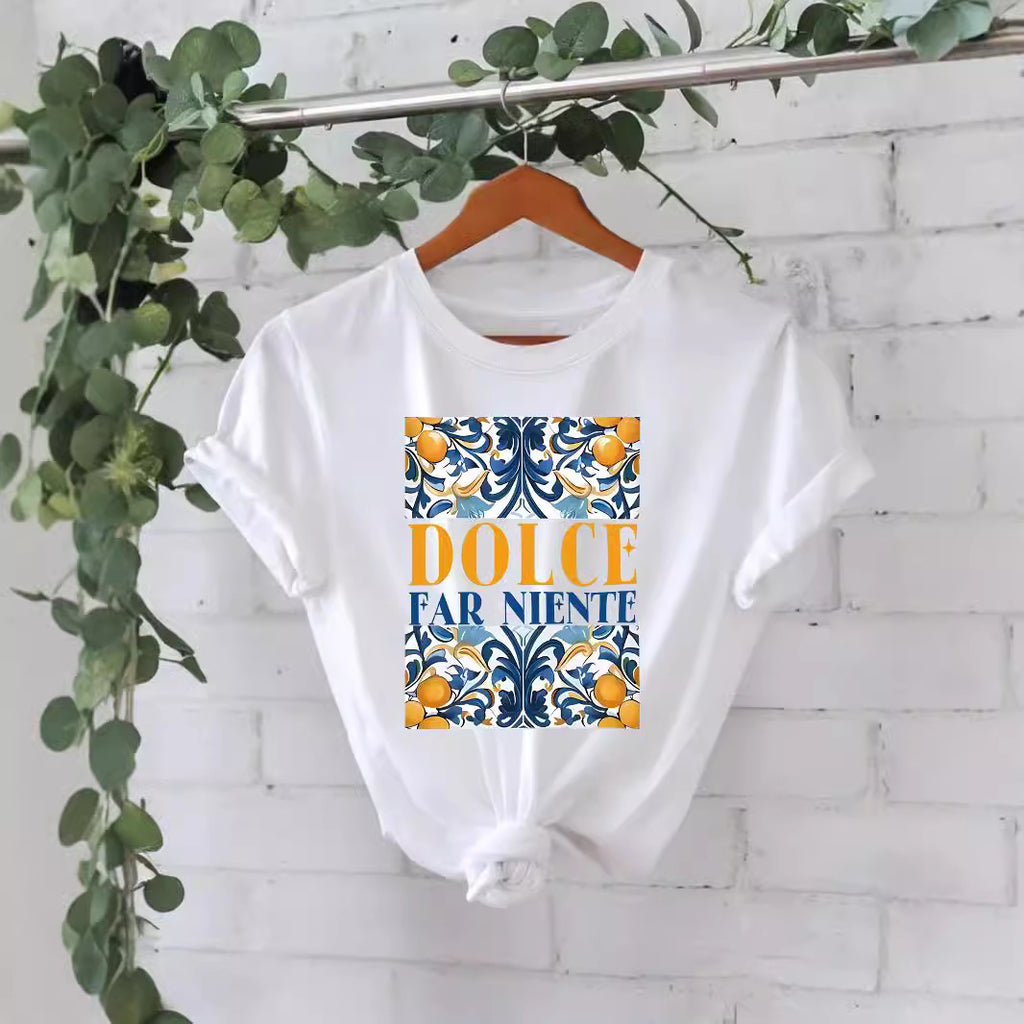 Pattern printed T-shirt