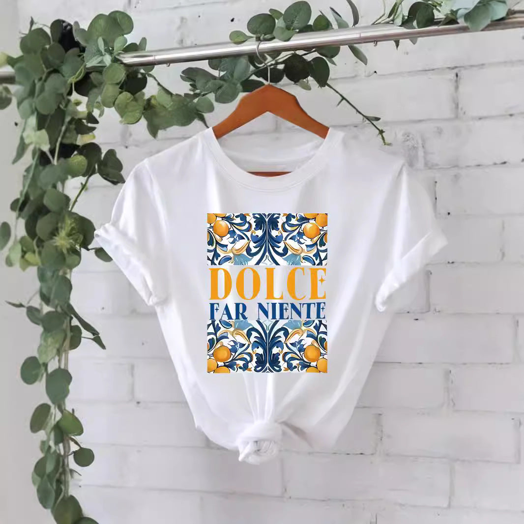 Pattern printed T-shirt