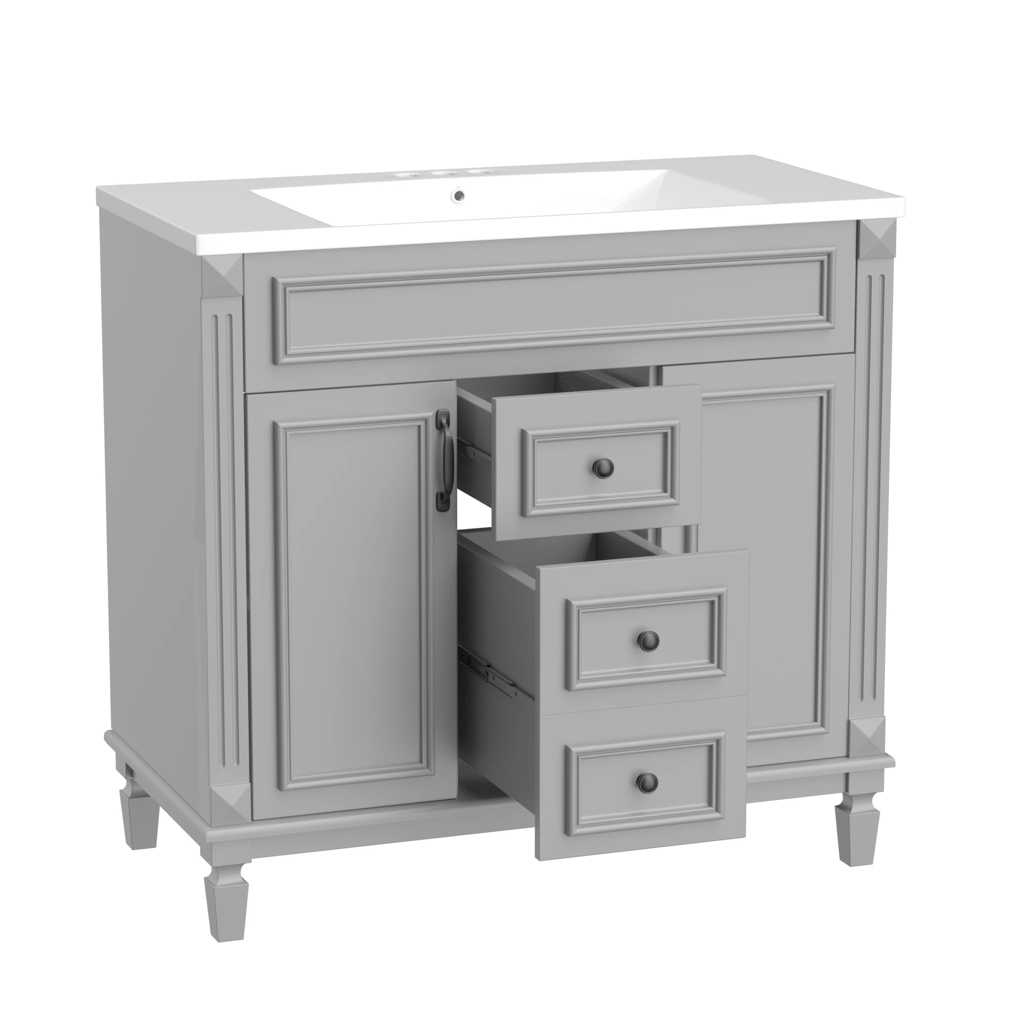 36'' Bathroom Vanity with Top Sink by eprolo