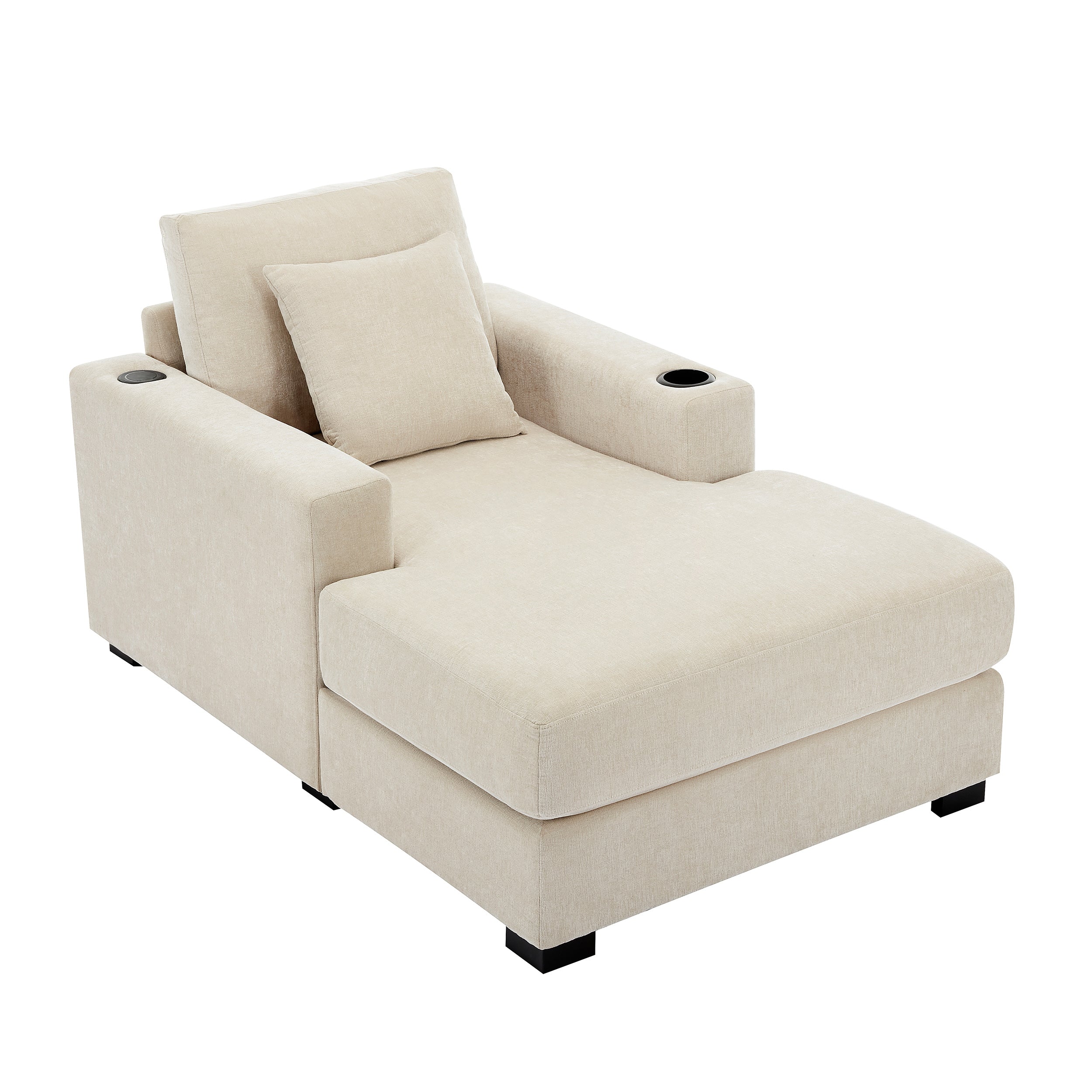 Tumbona oversized de 100.8 cm Sofá-diván de estilo moderno