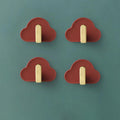 Light Luxury Paste Cloud Sticky Hook Strong Viscose Punch-Free Hook Wall Hanging Traceless Hook Key Hook 4pcs by eprolo