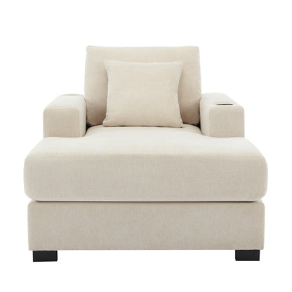 Tumbona oversized de 100.8 cm Sofá-diván de estilo moderno