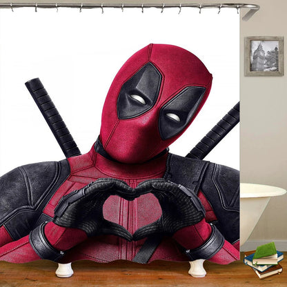 Cartoon Anime Spiderman 3D Shower Curtains Washable curtains for bathroom shower by eprolo