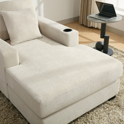 Tumbona oversized de 100.8 cm Sofá-diván de estilo moderno