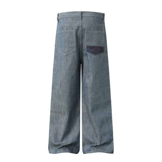 Make old wide leg jeans