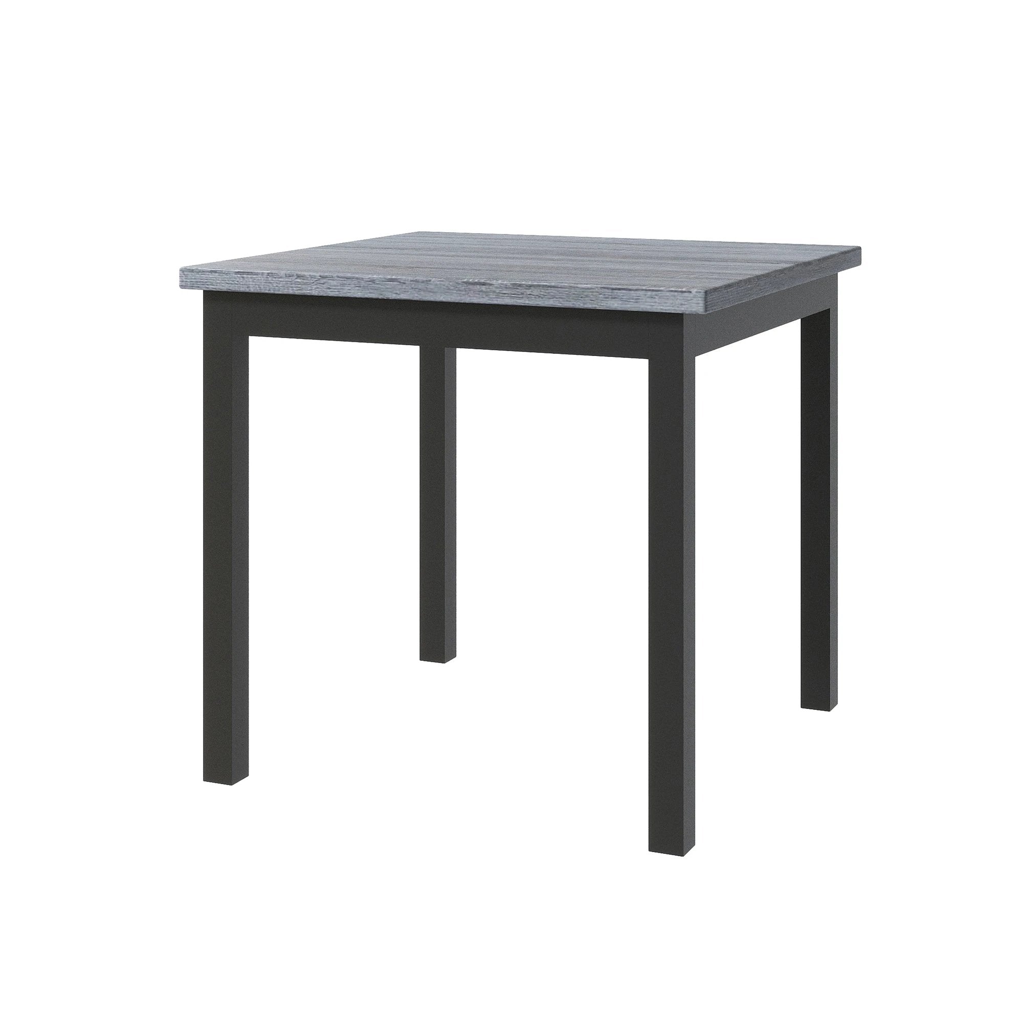 TOPMAX 5-piece cabinet dining table set, wooden square dining table and chairs, and 4 soft cushioned high back chairs in black by eprolo
