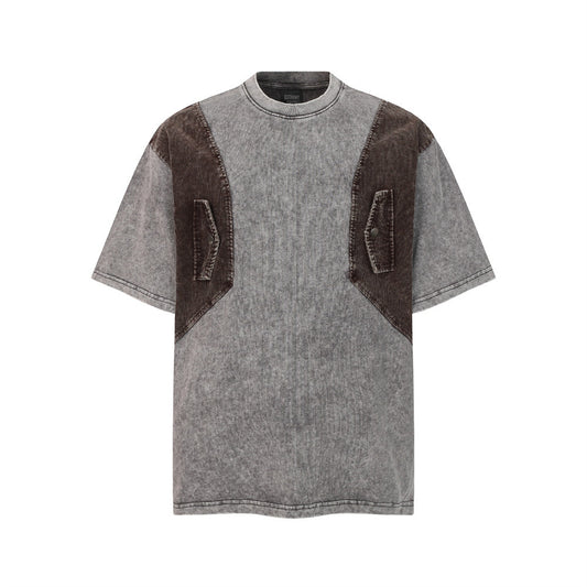 Réutiliser de vieux t-shirts à manches courtes délavés