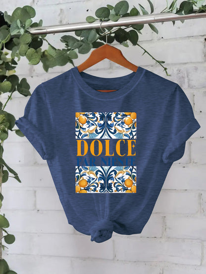 T-shirt DOLCE print