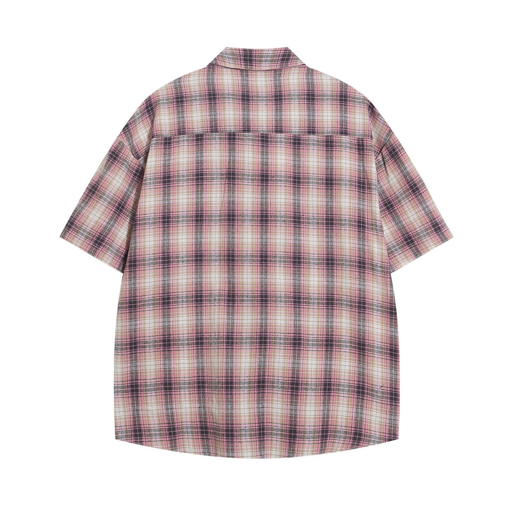 Embroidered short sleeved shirt