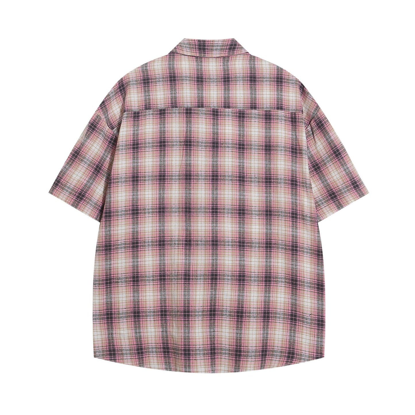 Camisa bordada de manga corta