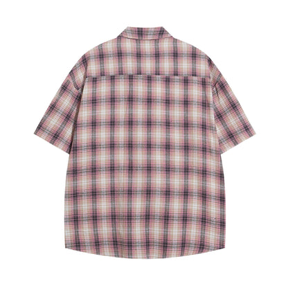 Camisa bordada de manga corta