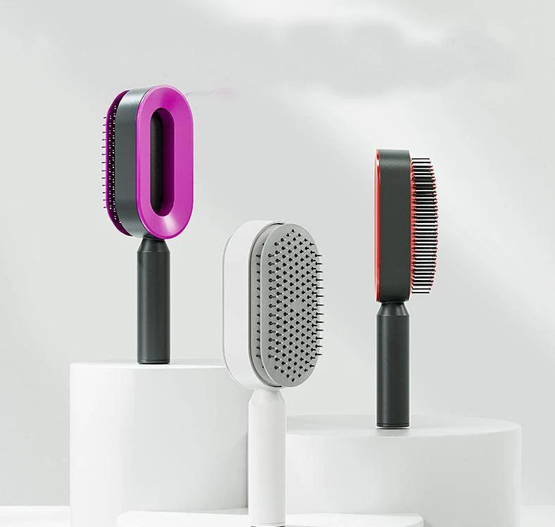 Pressing type cleaning design air cushion comb for women's long hair, specialized airbag massage comb, household hair comb by eprolo
