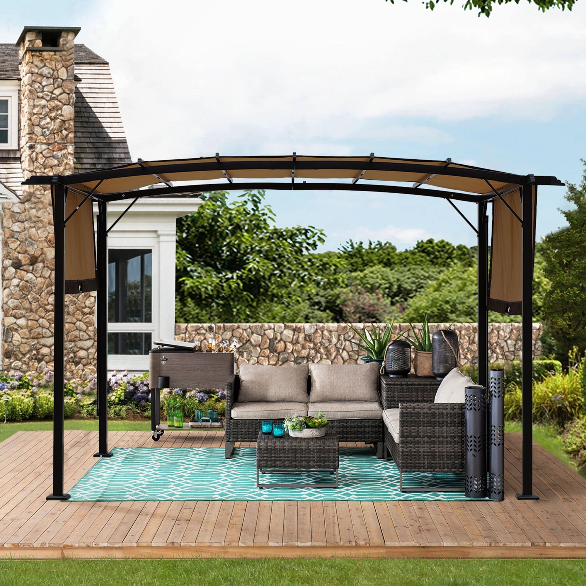 12 x 9 Ft Outdoor Pergola Patio Gazebo by eprolo