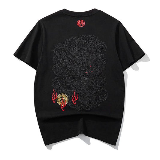 T-shirt Round Neck Pure Cotton Breathable Top For Men's Fashion by eprolo
