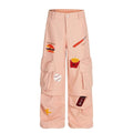 Embroidered Pleated Loose Wide Leg Pants by eprolo