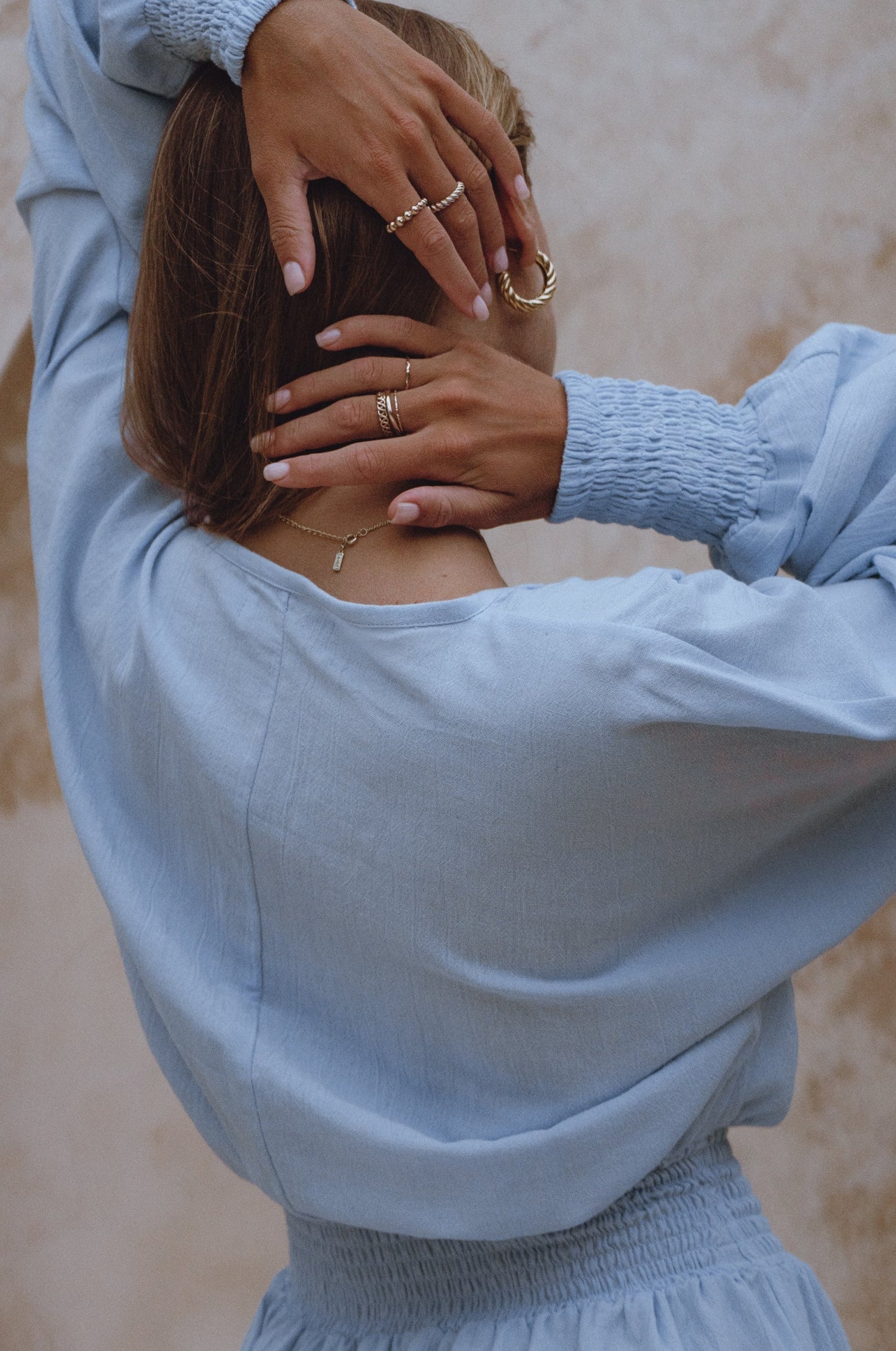 Carla Long Sleeve Linen Dress-4