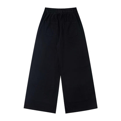 Cartoon embroidery workwear pants
