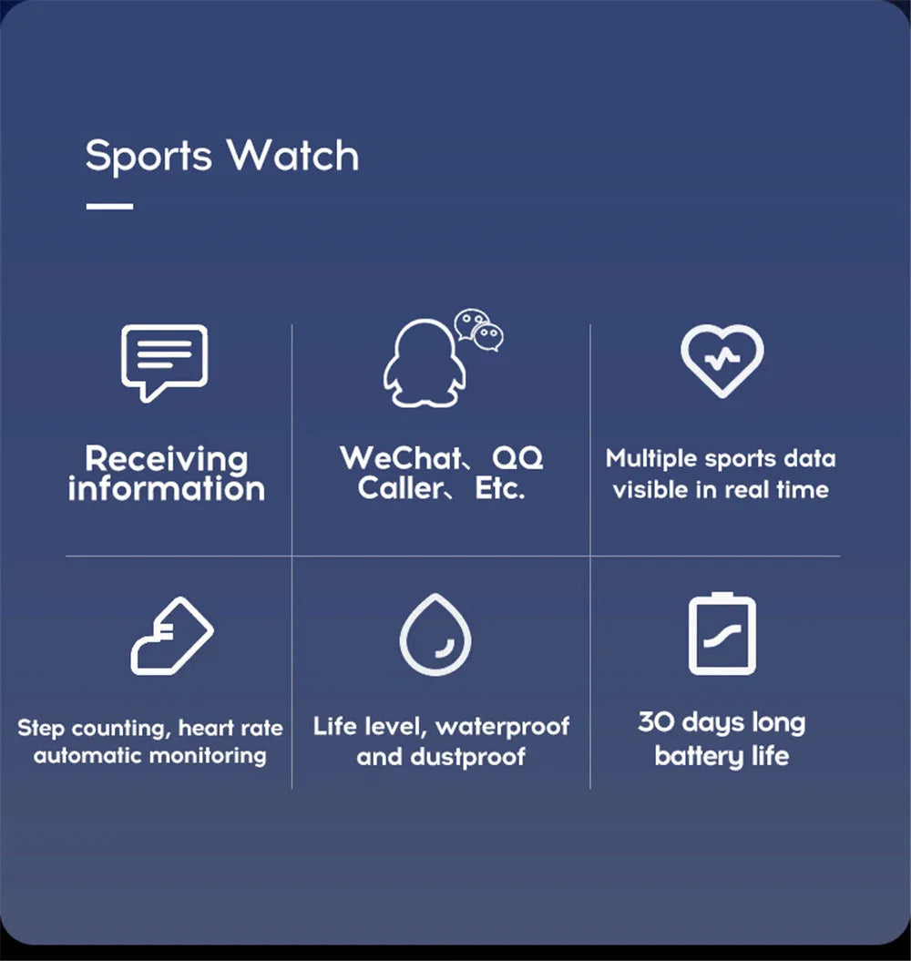 Smart Men's and Women's Fitness Tracker Watch D13-4