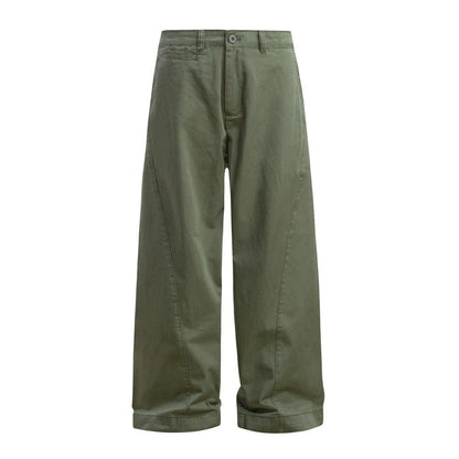 Solid Color Loose Wide Leg Pants by eprolo