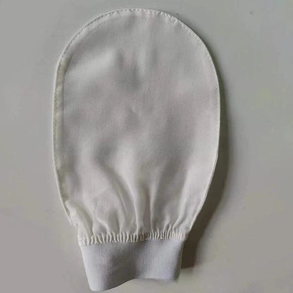 Silk exfoliating face wash and beauty towel, soft and exfoliating, bath and scrubbing, silk bath and face wash gloves by eprolo