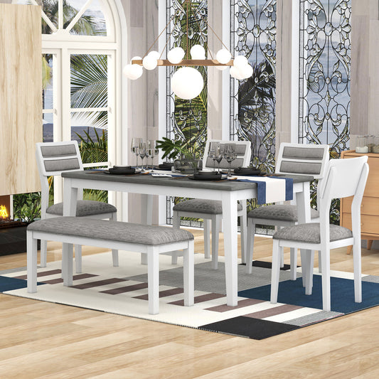 TREXM Classic and Traditional Style 6-Piece Dining Set