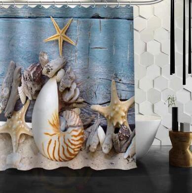 Waterproof Shower Curtain Bathroom Curtain Beach Spa Shower Curtain by eprolo