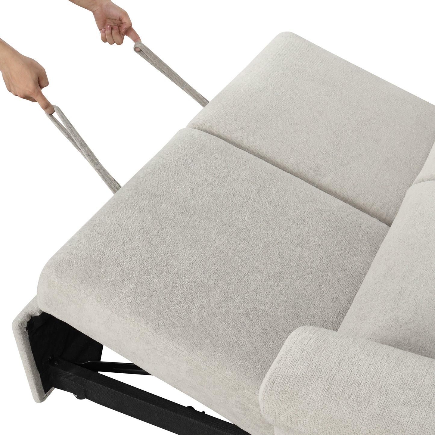 Sofá cama convertible de cojín blando, para que dos personas se sienten
