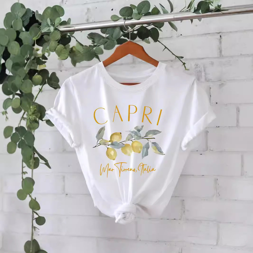 Pattern printed T-shirt