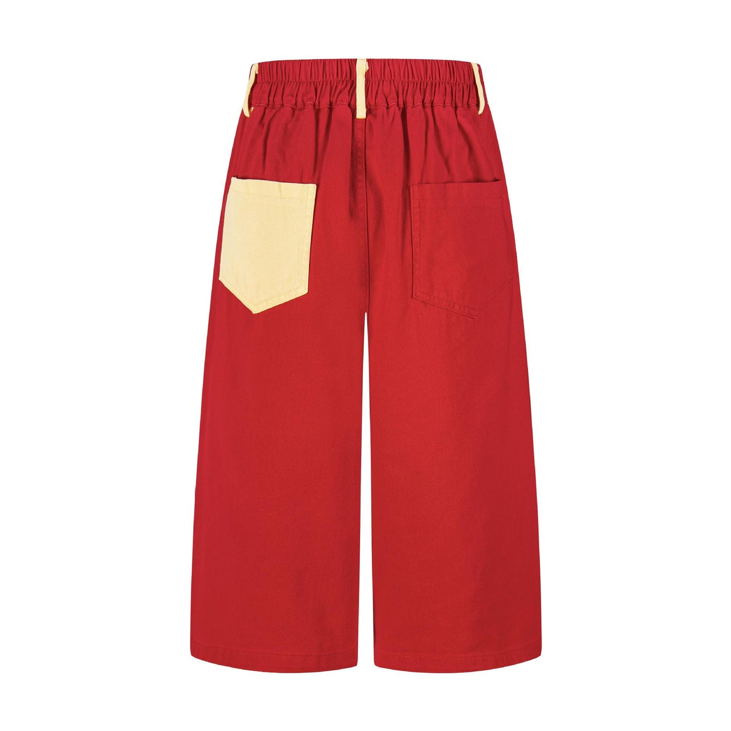 Cartoon plush seven quarter jeans