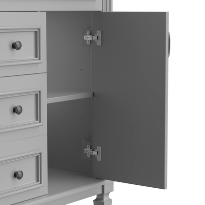 36'' Bathroom Vanity with Top Sink, Modern Bathroom Storage Cabinet with 2 Soft Closing Doors and 2 Drawers, Single Sink Bathroo by eprolo