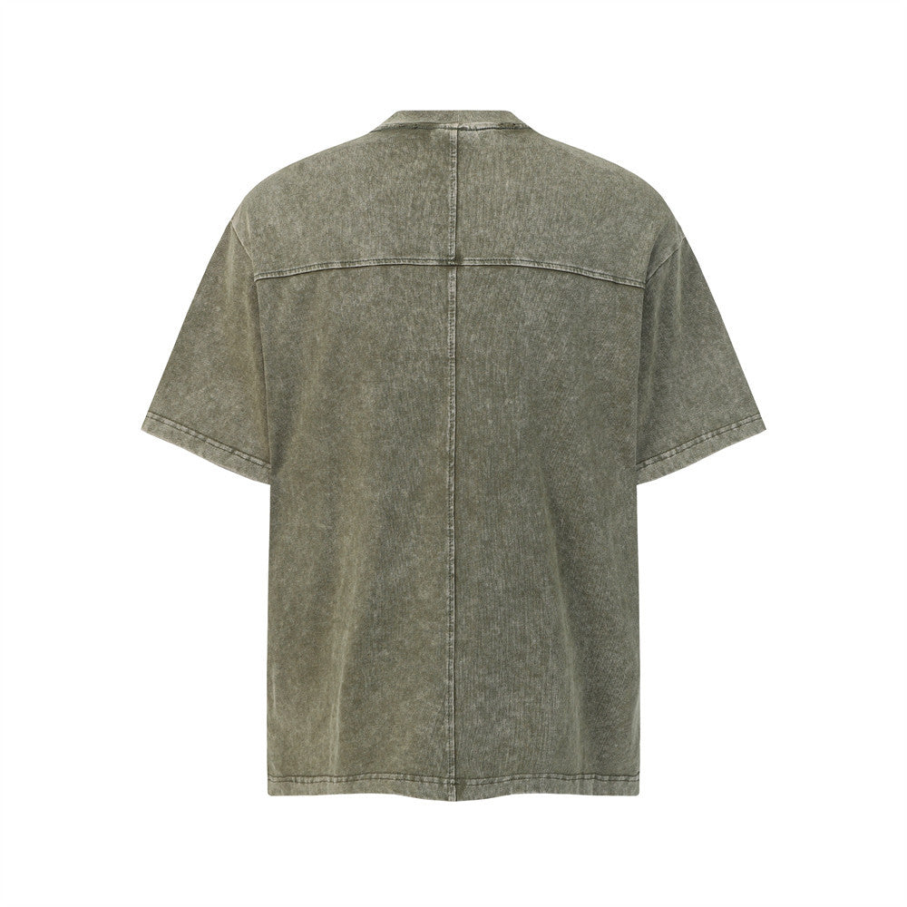 Make old washed short sleeved T-shirts