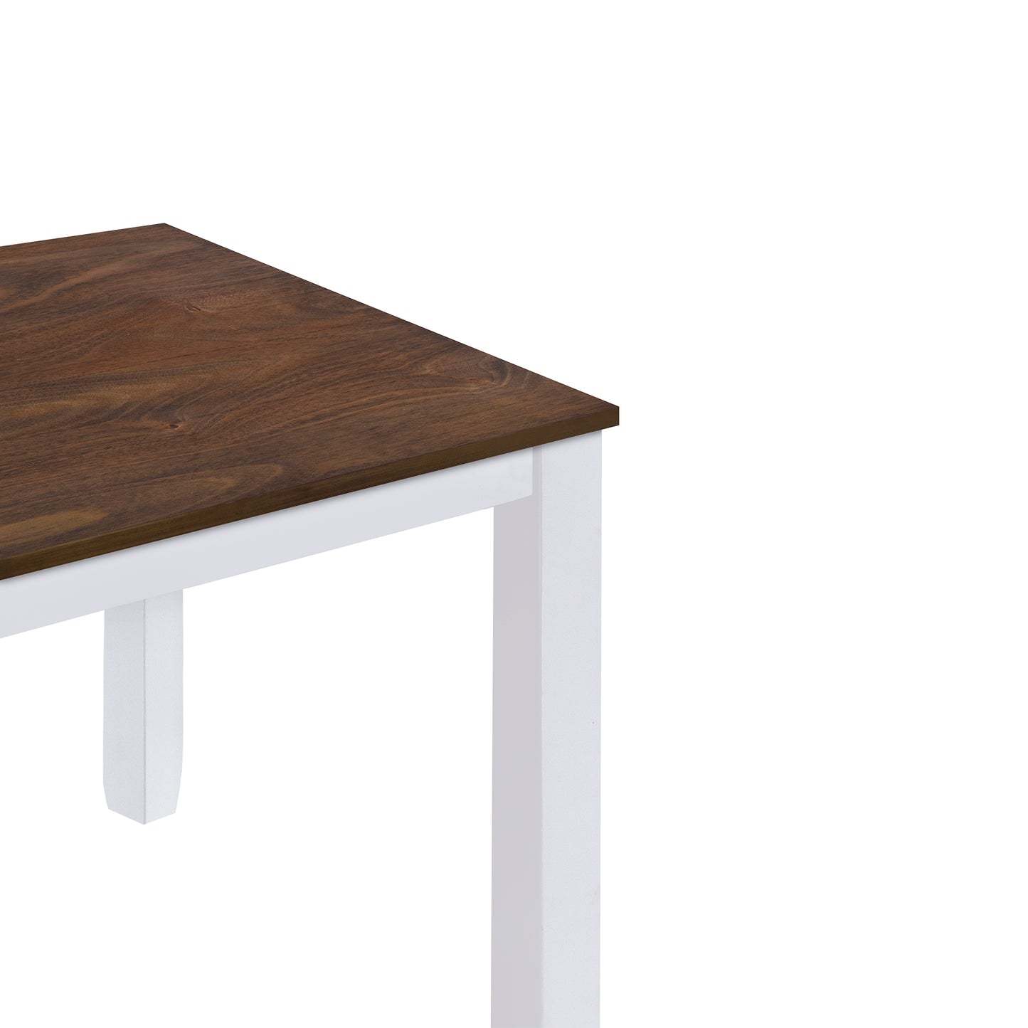Ensemble de salle à manger 5 pièces en bois rustique minimaliste