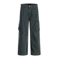 Loose Wide Leg Straight Leg Pants by eprolo