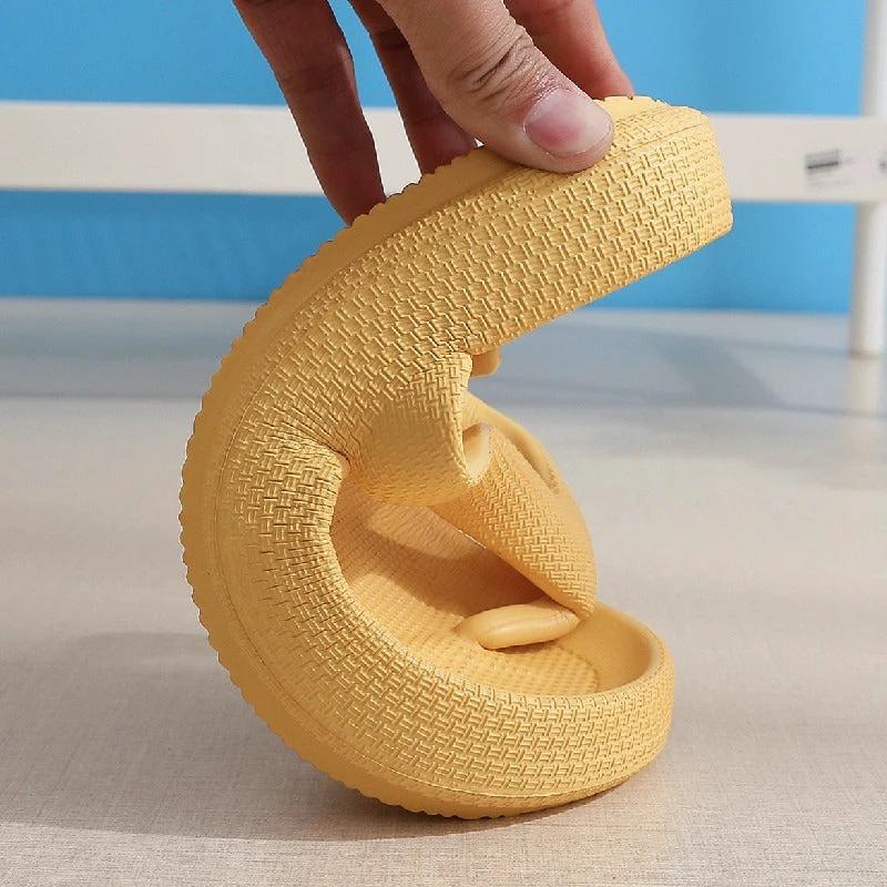 New style flip flops non-slip outdoor summer soft bottom bathroom couple outdoor sandals casual thick bottom sandals by eprolo