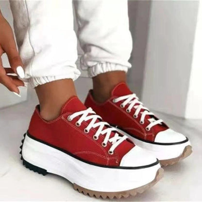 Low cut thick soled canvas shoes for women canvas thick soled canvas shoes by eprolo