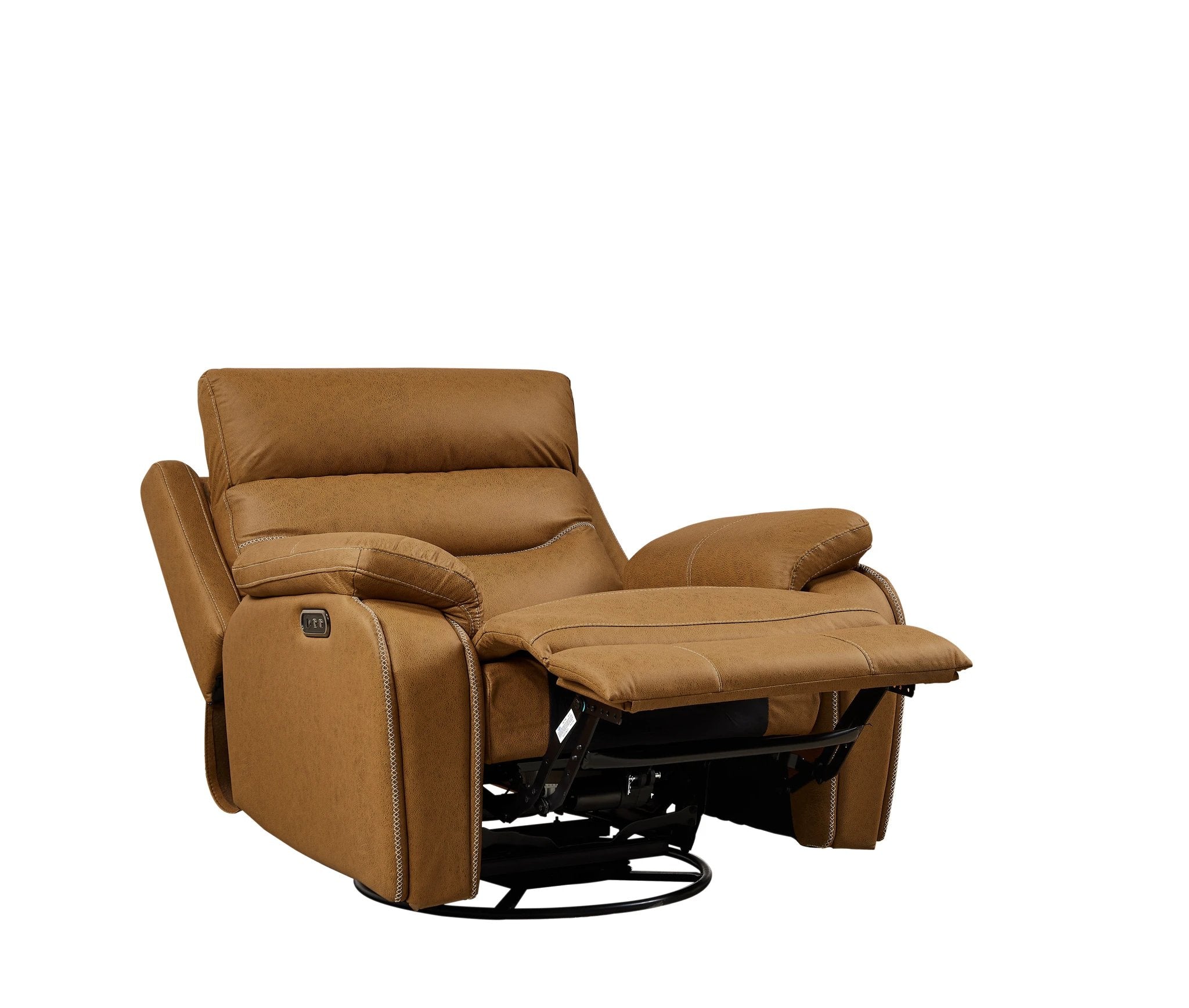 Liyasi Dual OKIN Motor Rocking and 240 Degree Swivel Single Sofa Seat recliner Chair Infinite Position by eprolo
