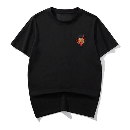 T-shirt Round Neck Pure Cotton Breathable Top For Men's Fashion by eprolo
