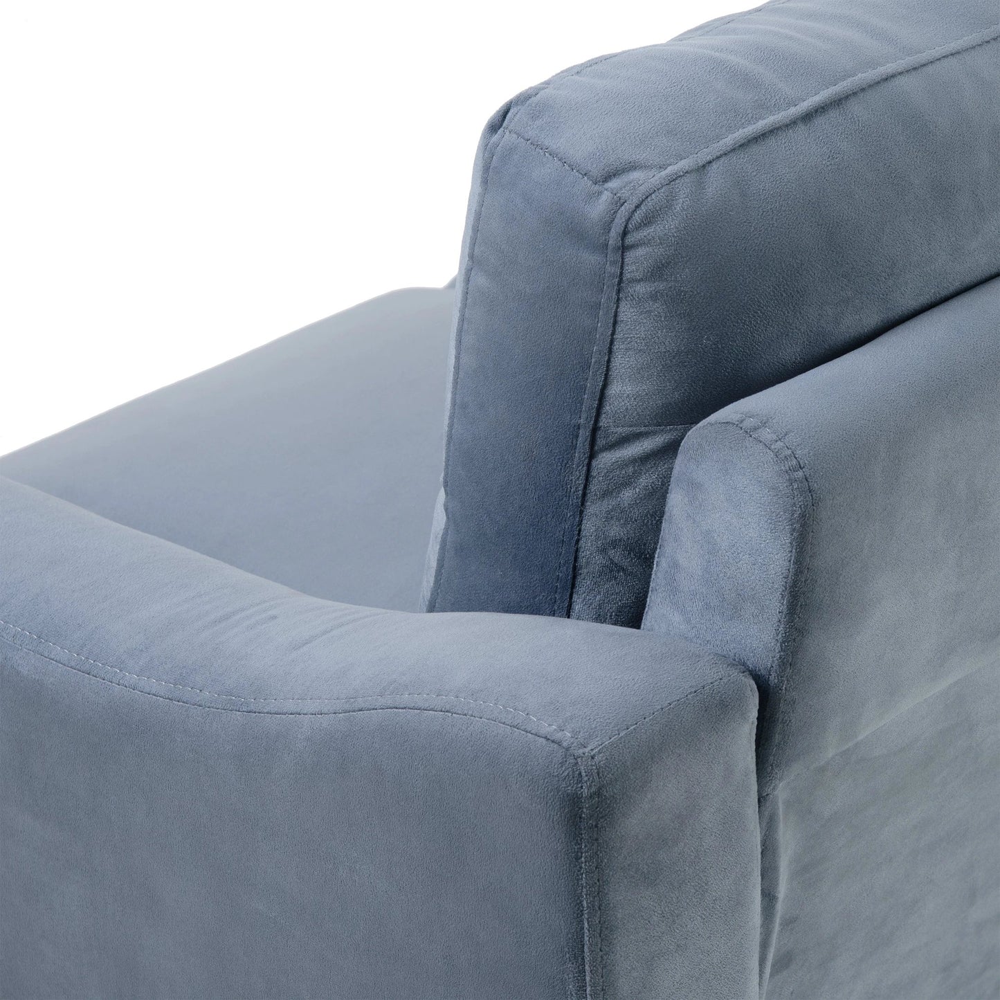 Gray Couch Comfortable Sectional Couches and Sofas for Living Room Office Small Space Chenille by eprolo