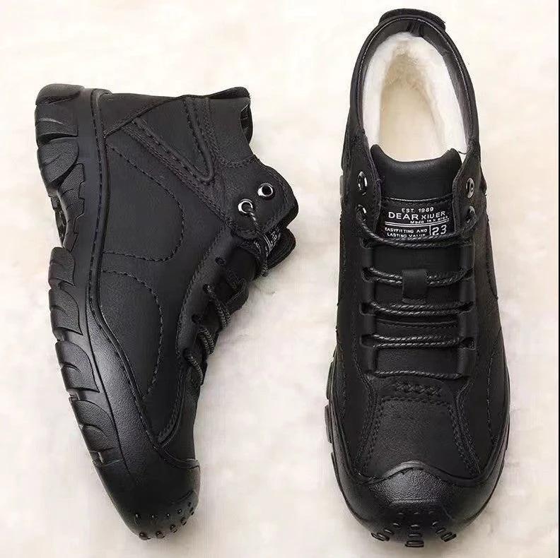 Men's cotton shoes men's winter new style snow boots with fleece insulation casual sports shoes men's outdoor hiking shoes by eprolo