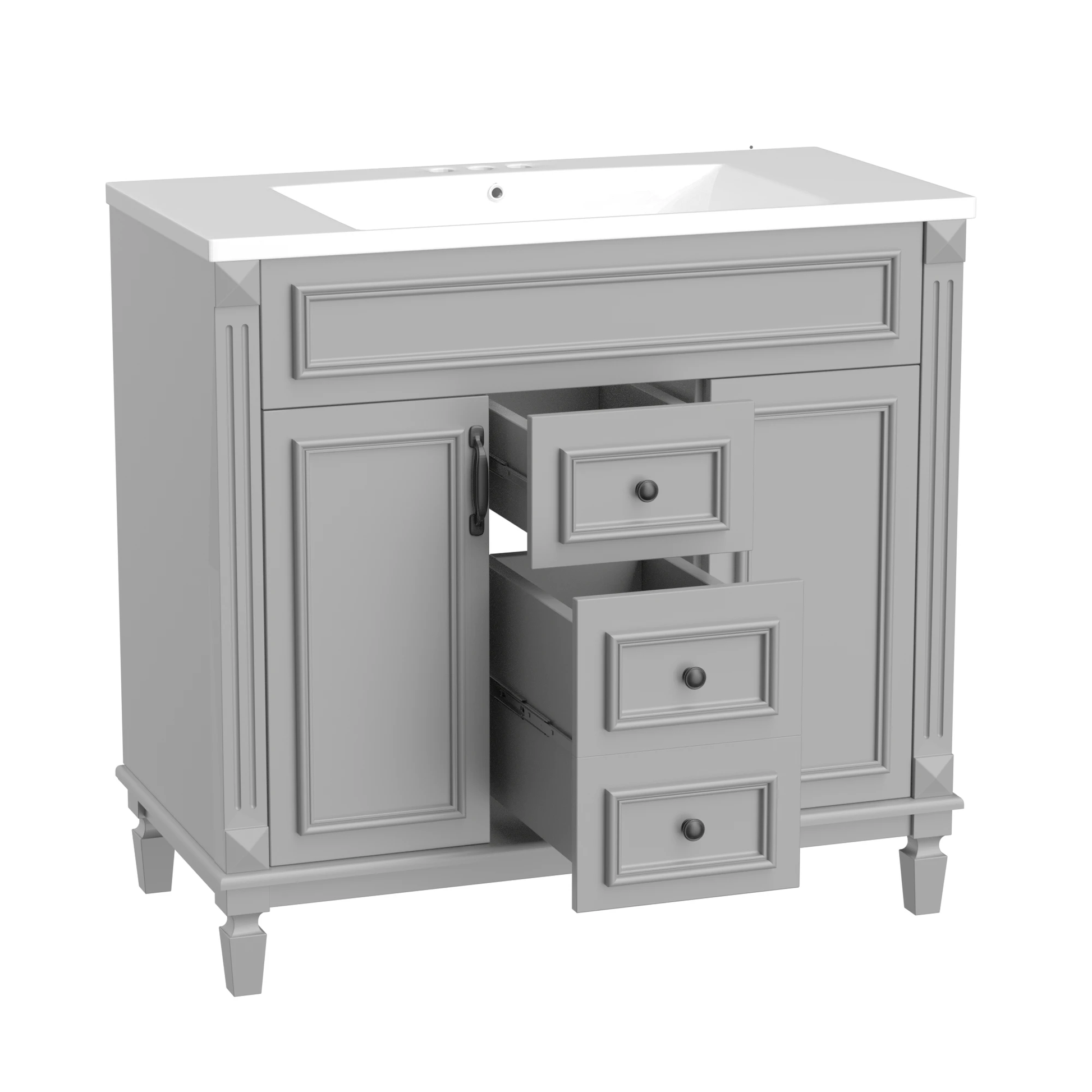 36'' Bathroom Vanity with Top Sink by eprolo