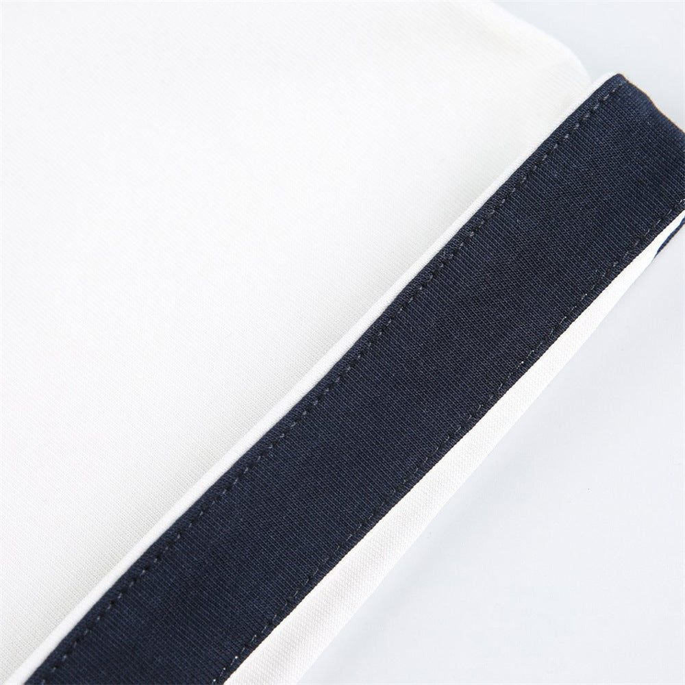 Loose half sleeved polo shirt