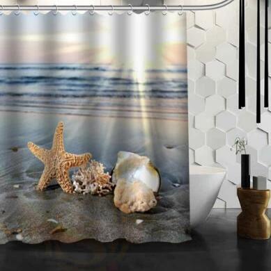 Waterproof Shower Curtain Bathroom Curtain Beach Spa Shower Curtain by eprolo