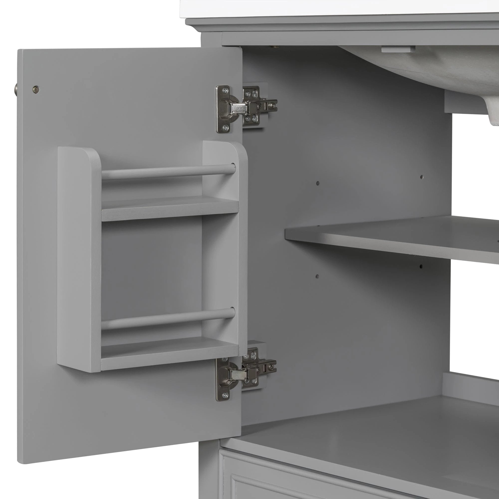 30 inch bathroom vanity no sink base only gray by eprolo