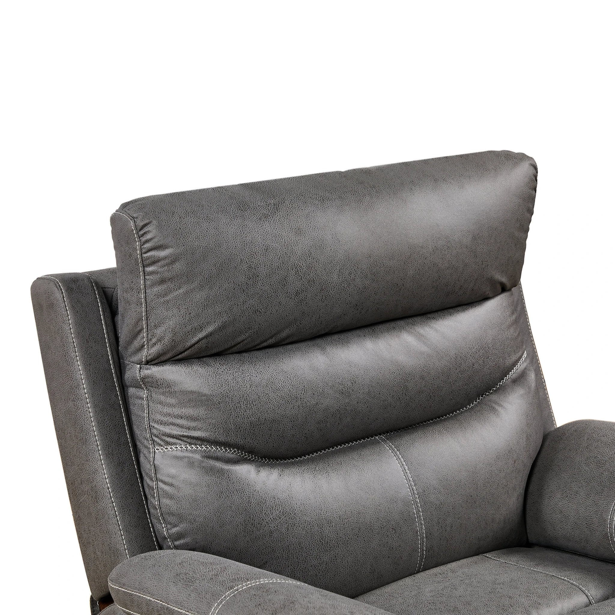 Liyasi Dual OKIN Motor Rocking and 240 Degree Swivel Single Sofa Seat recliner Chair Infinite Position Head rest by eprolo