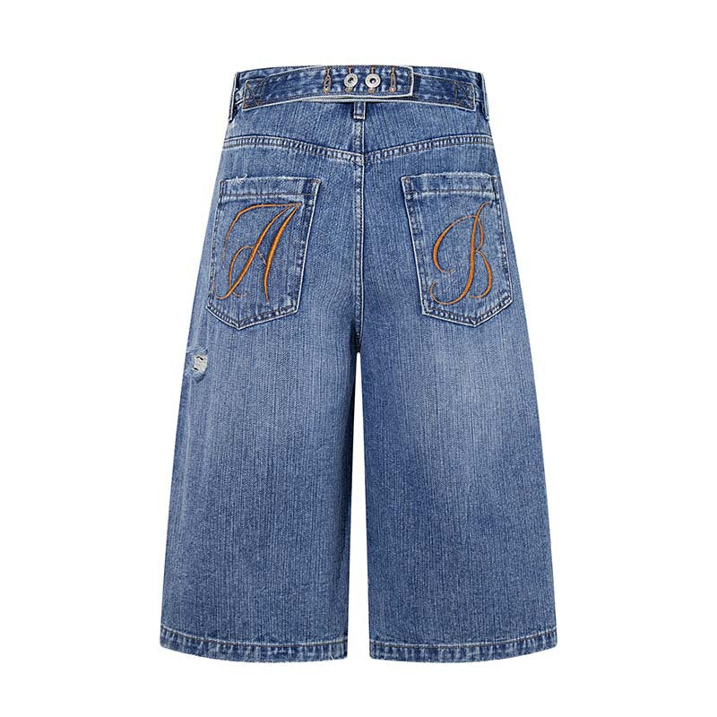 Vintage-Inspired Denim Shorts