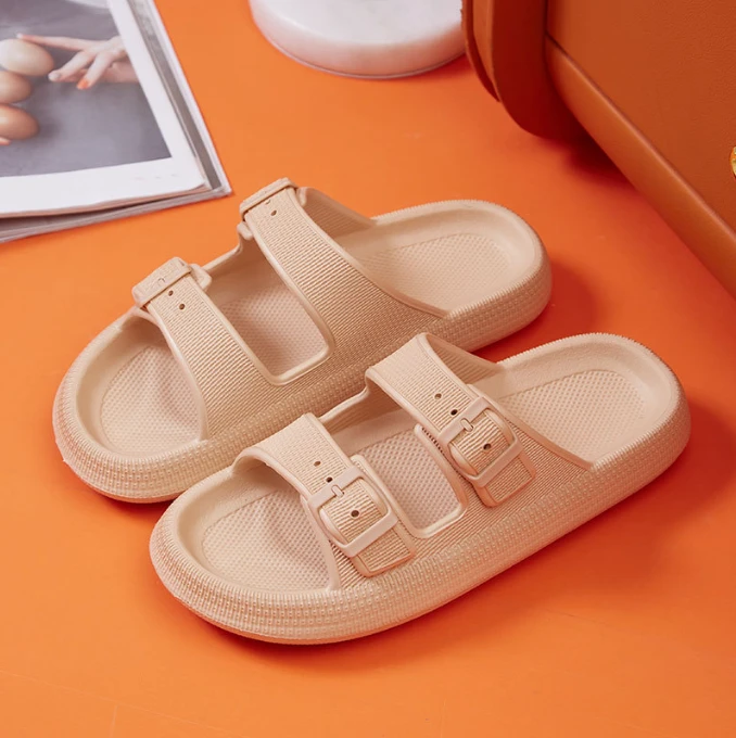 Thick soled slippers Summer home bathroom anti slip and fecal feeling Soft soled couple EVA slippers Male by eprolo